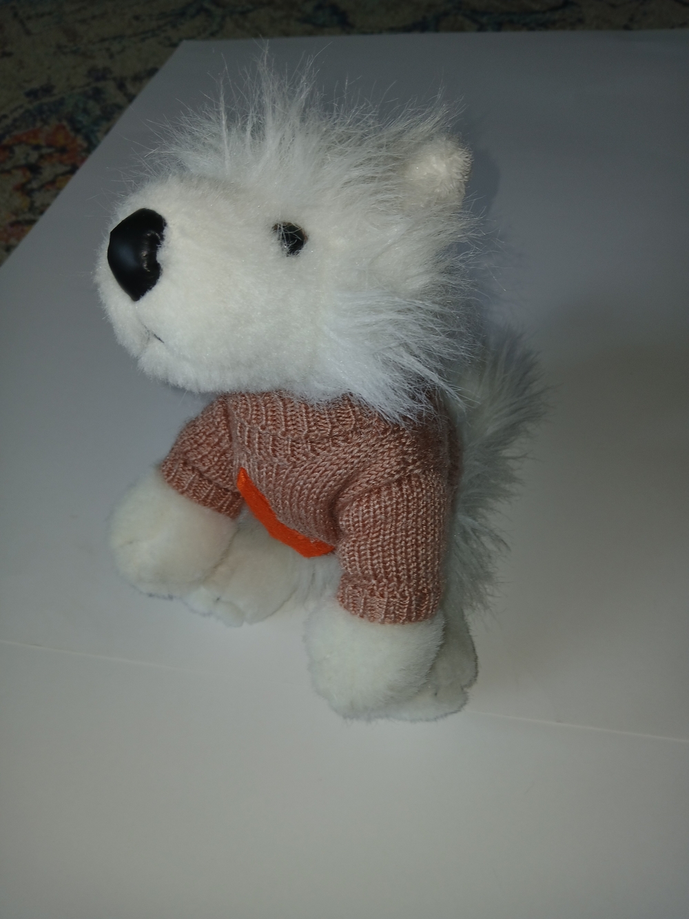Cute  Ganz Webkinz White Samoyed Dog Plush  no code